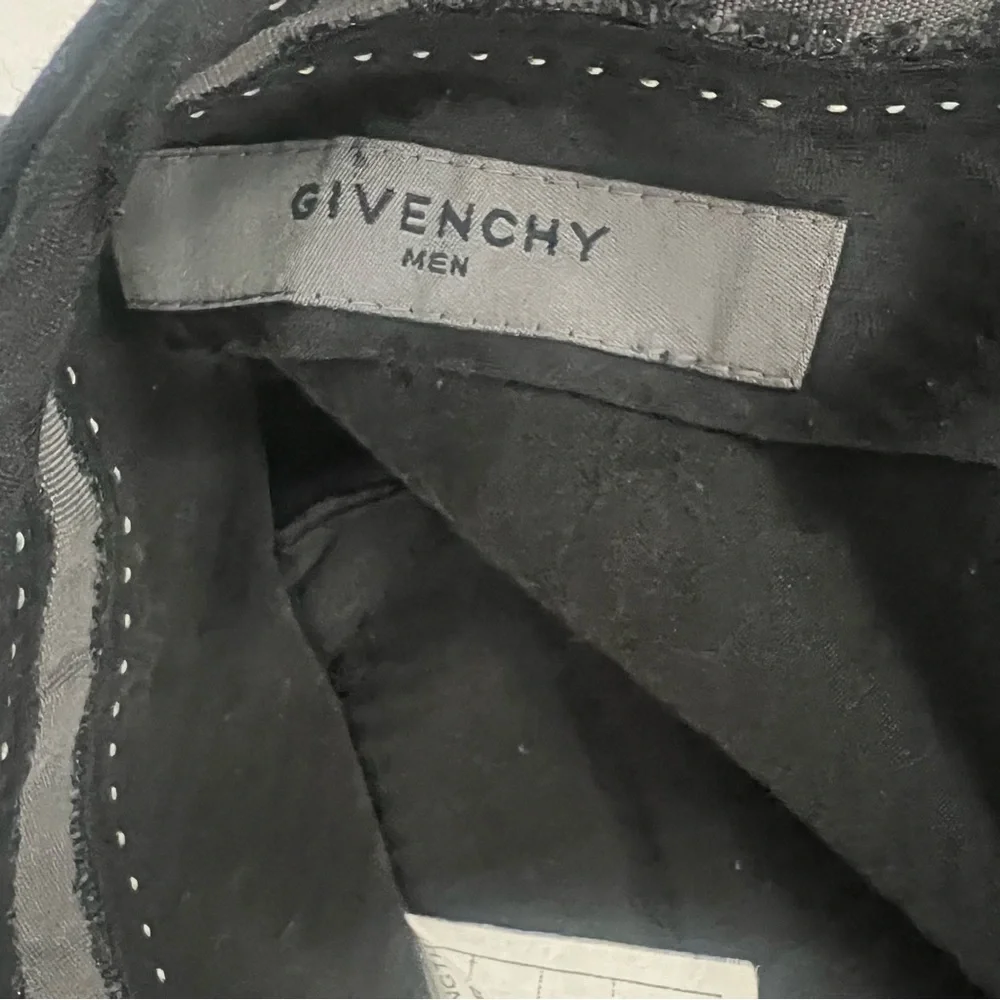 Givenchy 100% Wool Pants Mens Sz‎ 40R Black Straight Leg Fit Tailored Flat Front